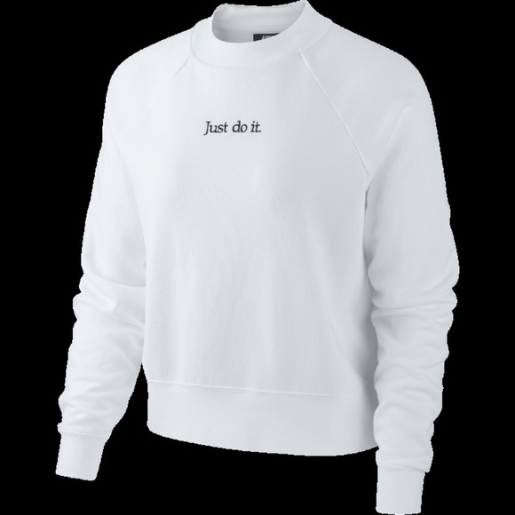 NIKE French Terry Pullover Top - Picture 1 of 4